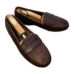 Vtg Polo Ralph Sport Lauren Men's Penny Driving Leather Loafers Shoes 10B Narrow